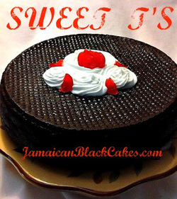 9 inch Jamaican black cake