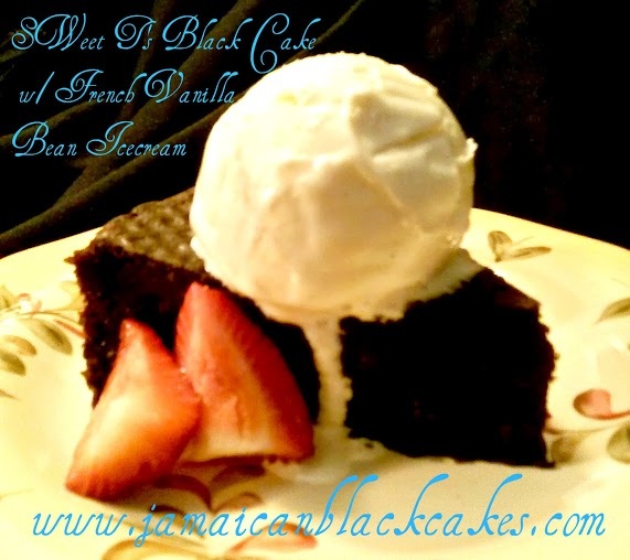Black Cake w/ Ice cream